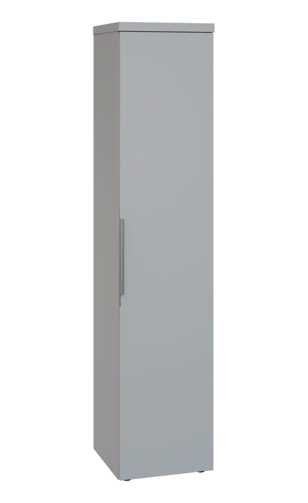 SIN 5 - 4D kancelářská skříň, 1-dveřová, pravá, 1820x400x400, šedá